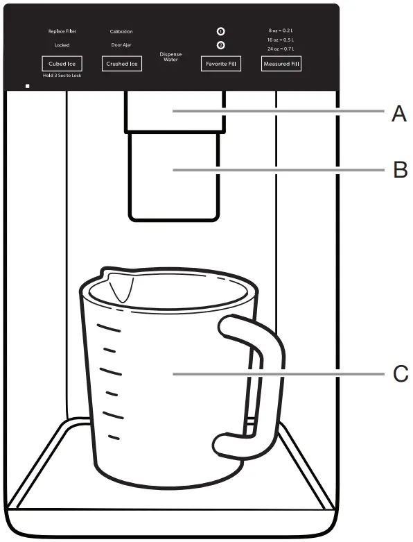 JENNAIR JFFCC72EFS French Door Bottom Mount Refrigerator - Measured Fill