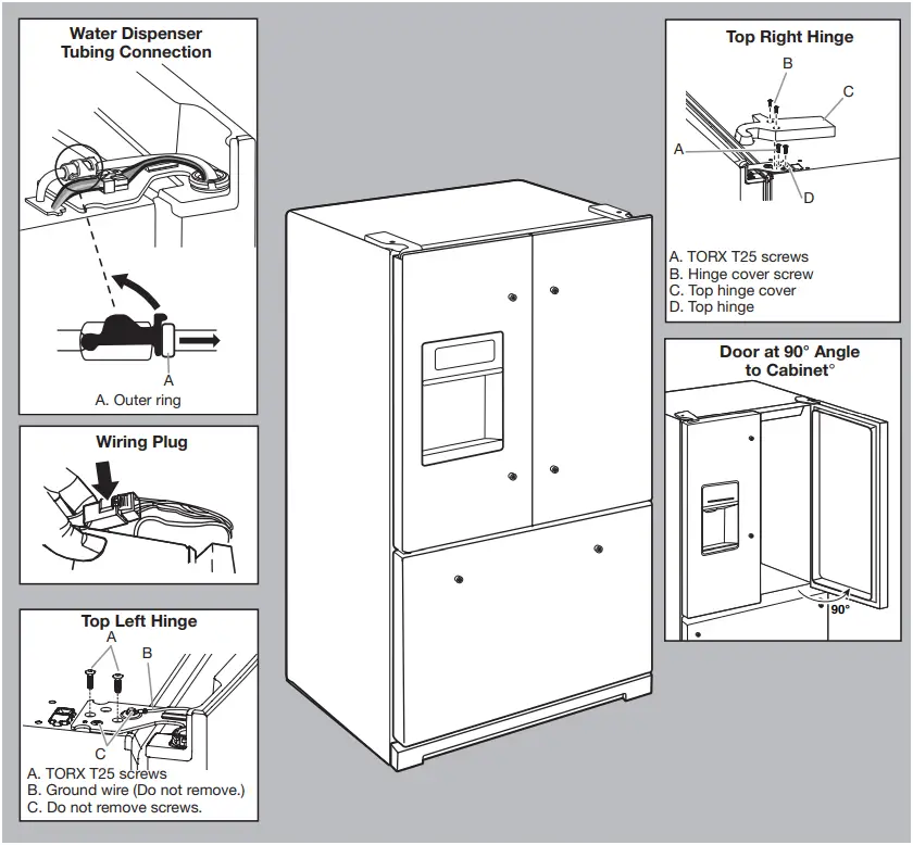 JENNAIR JFFCC72EFS French Door Bottom Mount Refrigerator - Refrigerator Doors