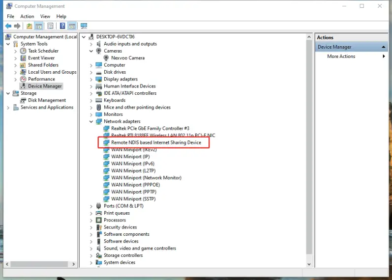 NexPod N109 - Network configuration 1