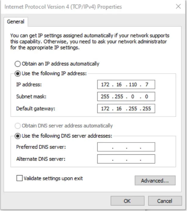 NexPod N109 - Network configuration 2