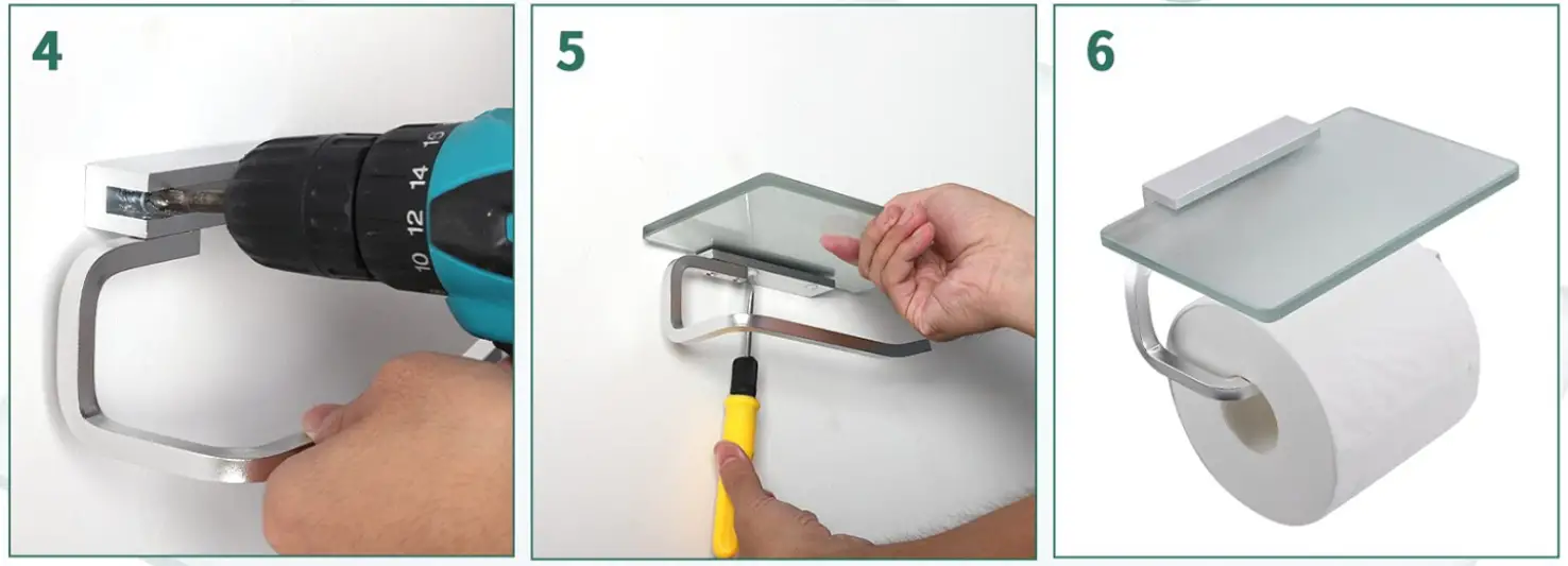 RAIKEDR B07V7V8BH3 Glass Paper Holder 2