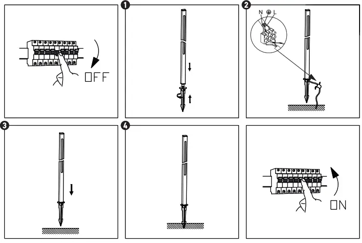 Zambelis E280 Outdoor Spike Light