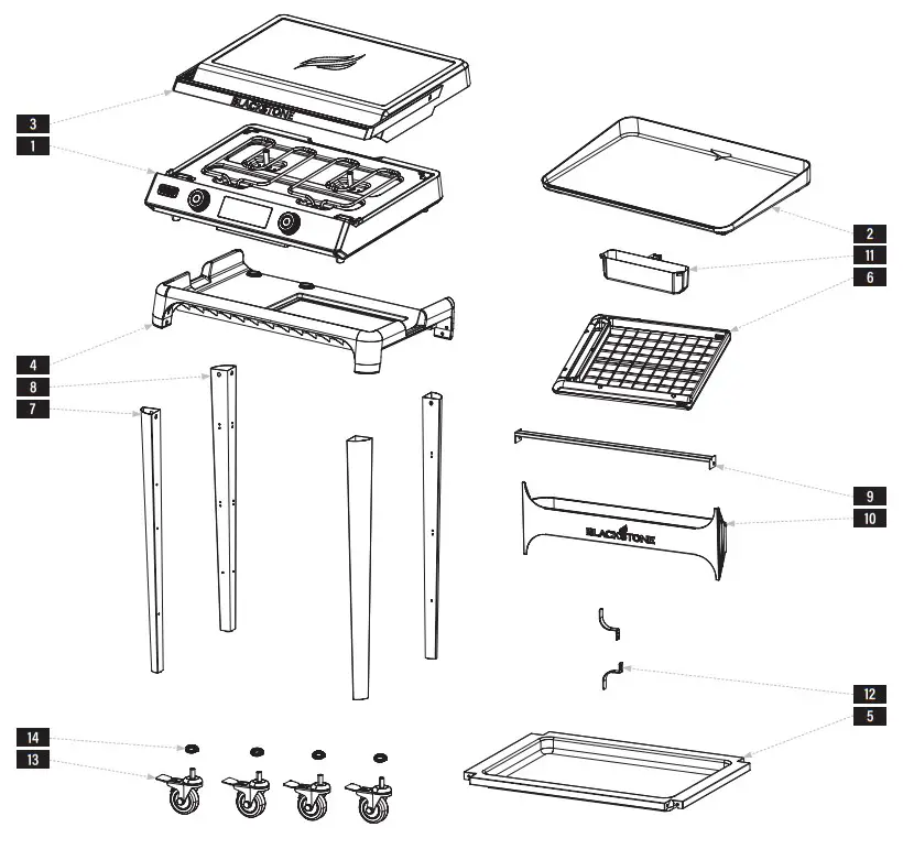 BLACKSTONE 8003 Electric Griddle - fig 2