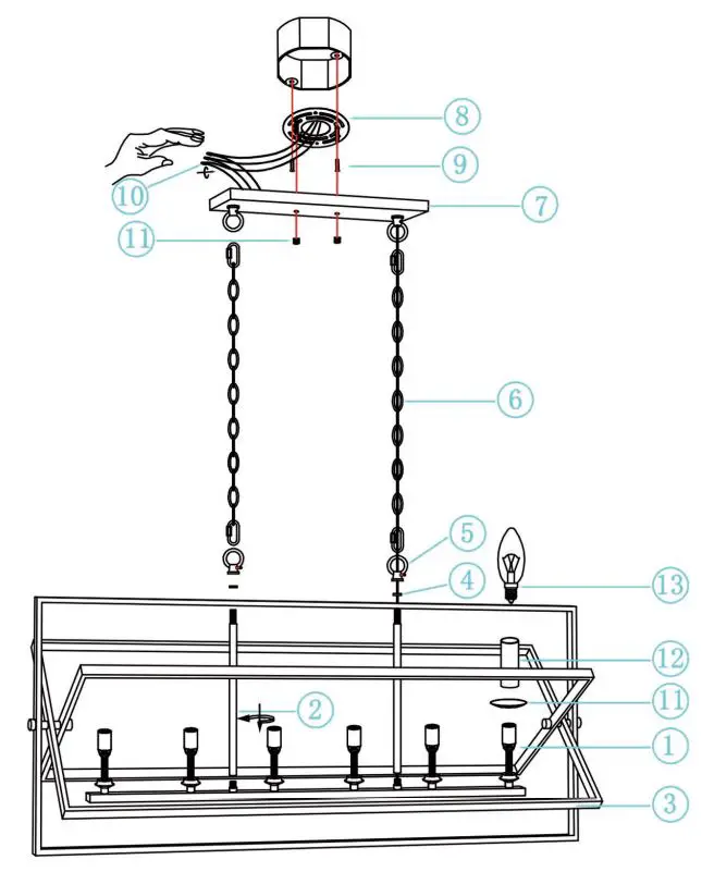 Vanity-Art-SJS10606BK-BD-6-Light-Kitchen-Island-Pendant-1