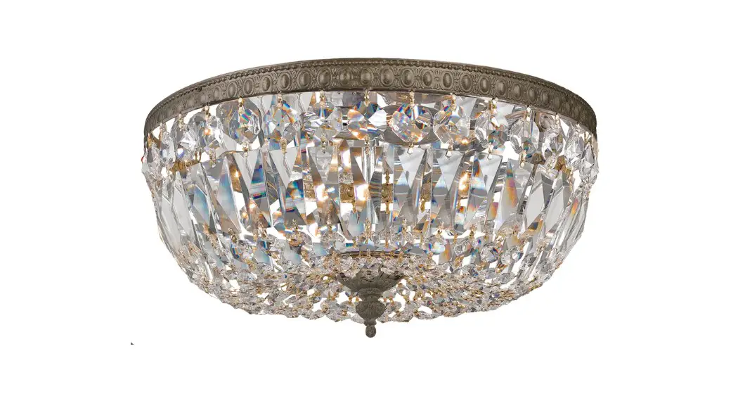 Crystorama 714-eb-cl-mwp Three Light Ceiling Mount Instruction Manual