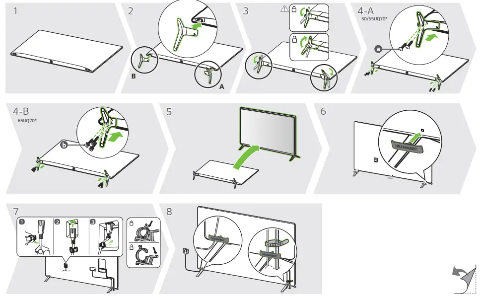 LG 50UQ7070ZUE UQ7070 50 Inch 4K LED Smart TV - Figure