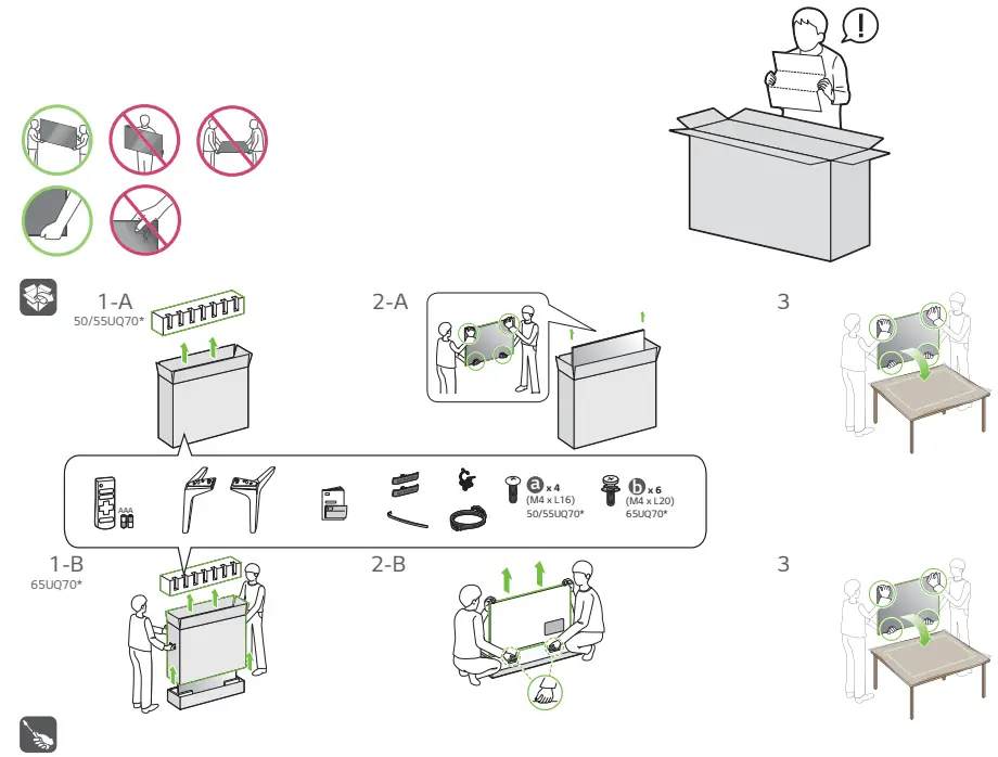 LG 50UQ7070ZUE UQ7070 50 Inch 4K LED Smart TV