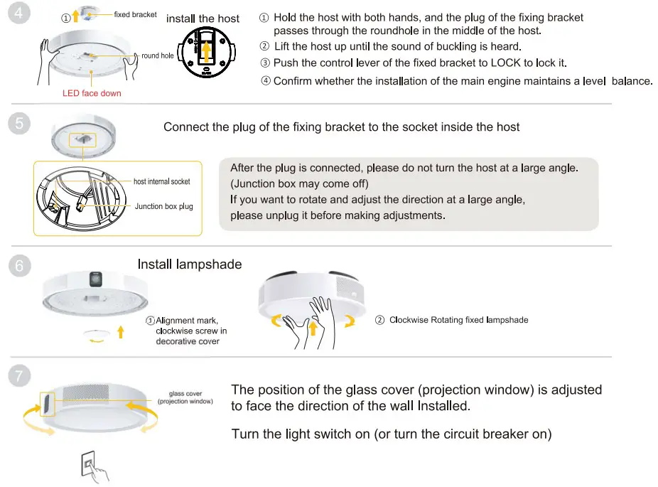 Ceiling Mounting Steps