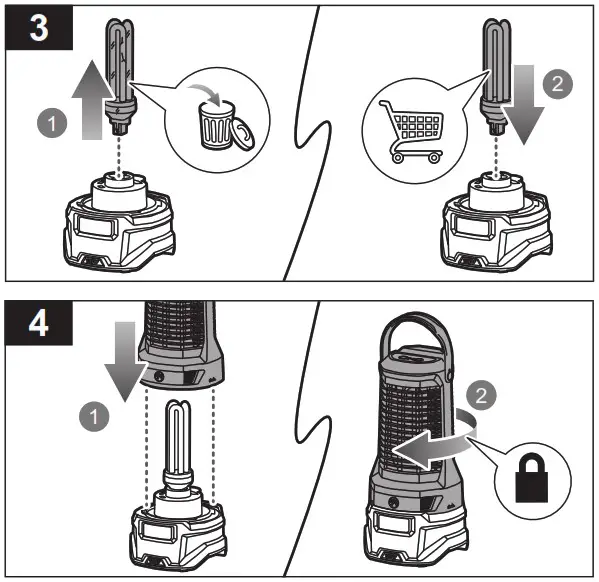 Ryobi R18BZL 18V ONE Bug Zapper Lantern - Product Overview 13