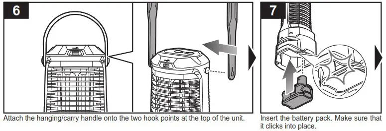 Ryobi R18BZL 18V ONE Bug Zapper Lantern - Product Overview 3