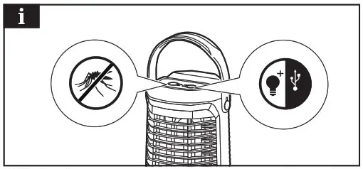 Ryobi R18BZL 18V ONE Bug Zapper Lantern - Product Overview 5