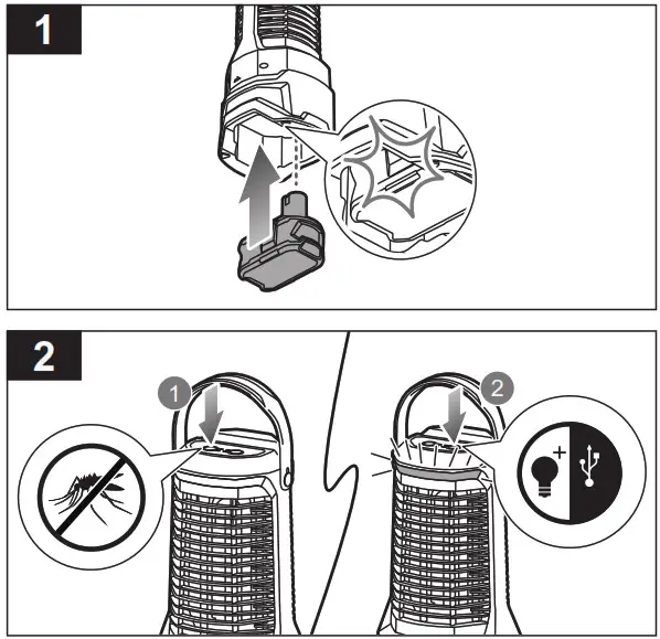 Ryobi R18BZL 18V ONE Bug Zapper Lantern - Product Overview 9