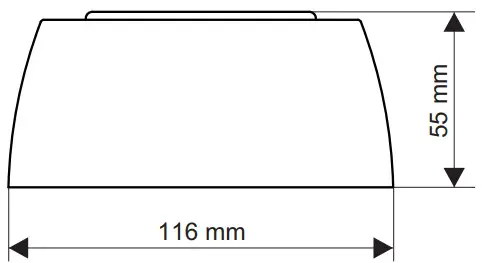TELETEK SensoIRIS WSOU xx Intelligent Analogue Addressable Fire Alarm Sounder - Dimentions