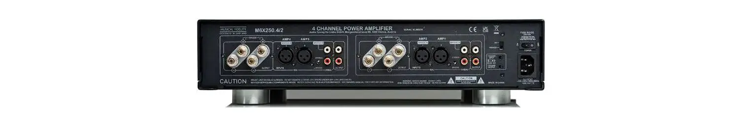 Musical Fidelity M6x 250.4 Power Amplifier Instruction Manual Musical Fidelity M6x 250.4 Power Amplifier Instruction Manual