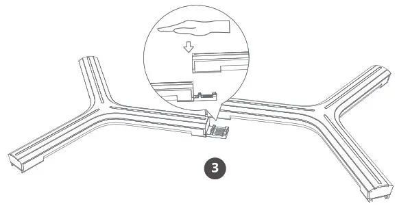 Govee H6065 RGBIC LED Gaming Lights - During Installing 2