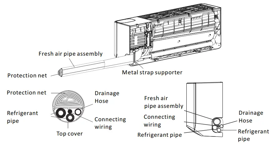 Morris FAIN 26170 Series Fresh Air - Metal strap supporter