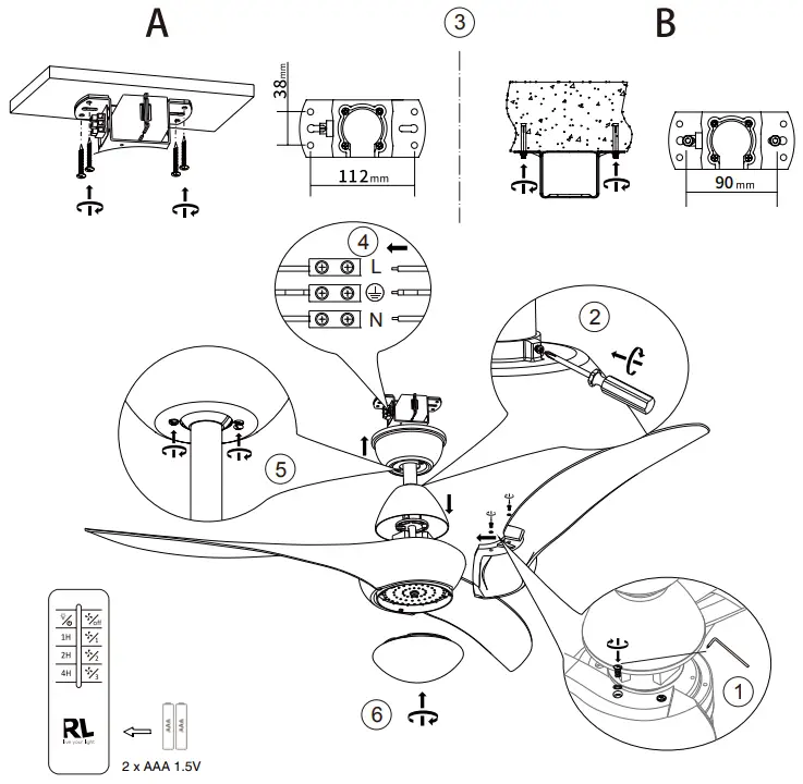 Reality-Leuchten-R67142131-LED-Ceiling-Fan-with-Lighting-fig 1