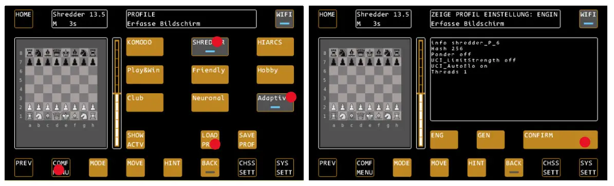 Mephisto M920 Phoenix Chess Computer Y - LOAD PROFILE