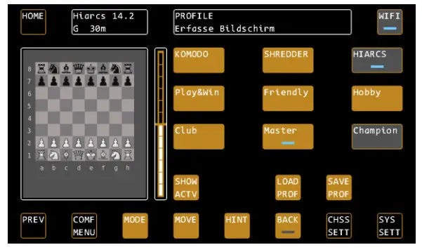 Mephisto M920 Phoenix Chess Computer Y - RESTORE PROFILE 1