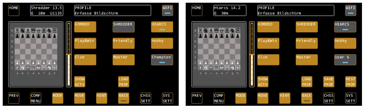 Mephisto M920 Phoenix Chess Computer Y - RESTORE PROFILE