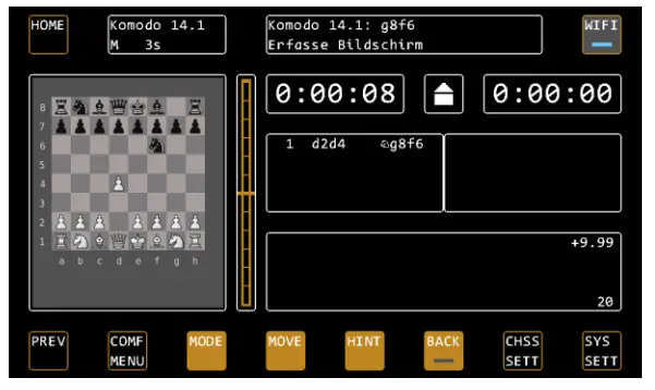 Mephisto M920 Phoenix Chess Computer Y - rating bar