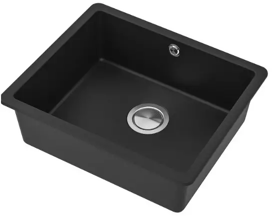 IKEA KILSVIKEN Inset Sink 1 Bowl Black