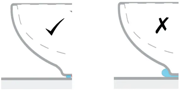 better bathrooms Berlin Basin Countertop - silicone slightly 2