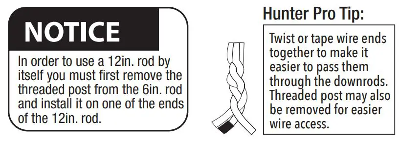 Hunter 13208 Hepburn 4 Light Brushed Nickel Branch Chandelie - Hunter Pro Tip