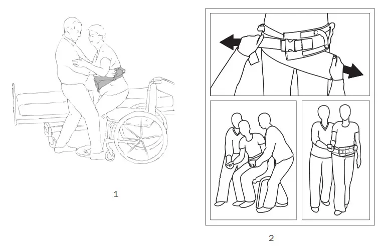 Etac IM8009009 Immedia SupportBelt - Illustrations