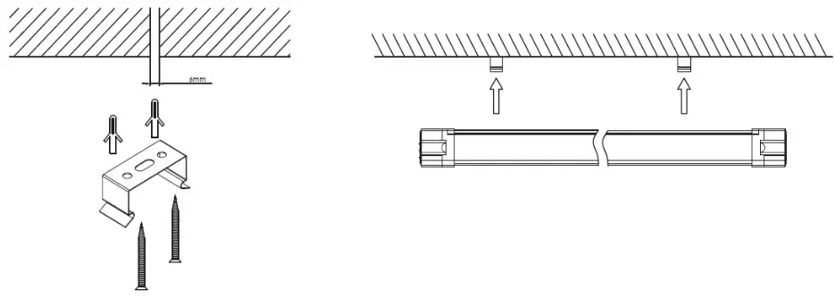 SYLVANIA LEDVANCE 4067861 Extruded Vapor Tight - INSTALLATION