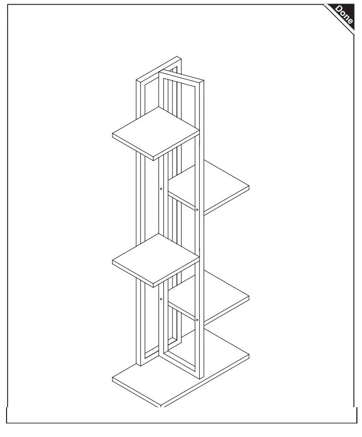 Outsunny 845-759V00WT 5 Tier Corner Plant Stand