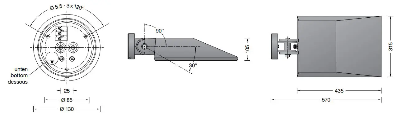 BEGA-24 352-Wall-Luminaire-fig-1