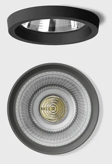 BEGA 51 188.5 Ceiling Luminaire Downlight with Zoom Optics for Indoor Use