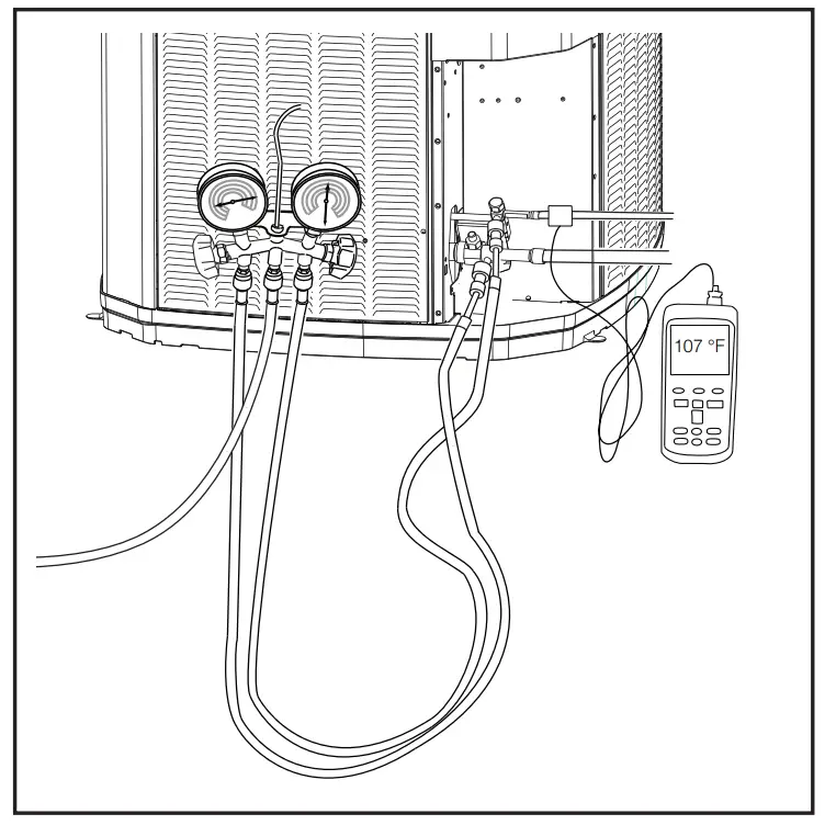 Subcooling Charging in Cooling (Above 55º F Outdoor Temp.)