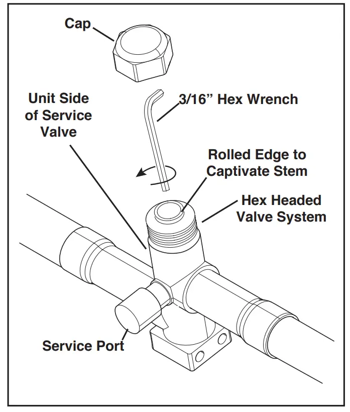 Open the Liquid Service Valve