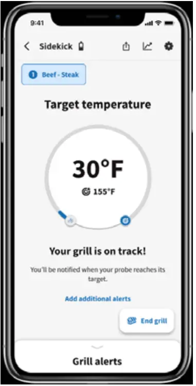set probe (guided cook)
