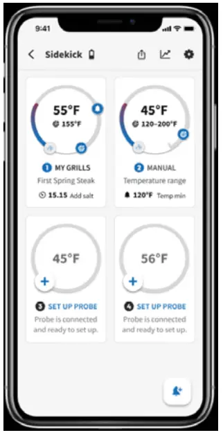 set probe (previous grill)