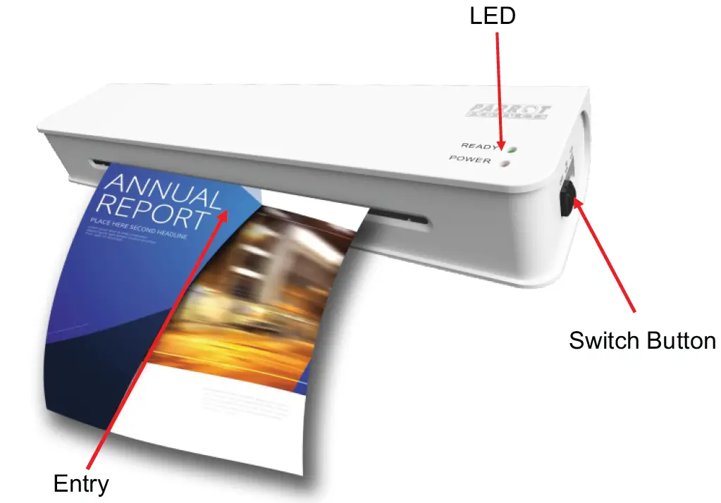 Parrot LF9040 LM4 Laminating Machine 2 Roller A4 01