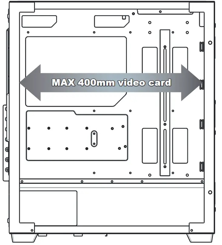 AZZA CSAZ-480 Aero Gaming Computer Case - SSD Installation