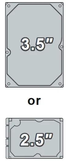 AZZA CSAZ-480 Aero Gaming Computer Case - hard disk bracket