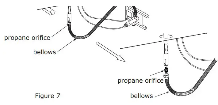 COSTWAY NP10632WL-BN 40 Inch Stone Metal Round Propane Gas Fire Pit Table User Manual - Figure 7
