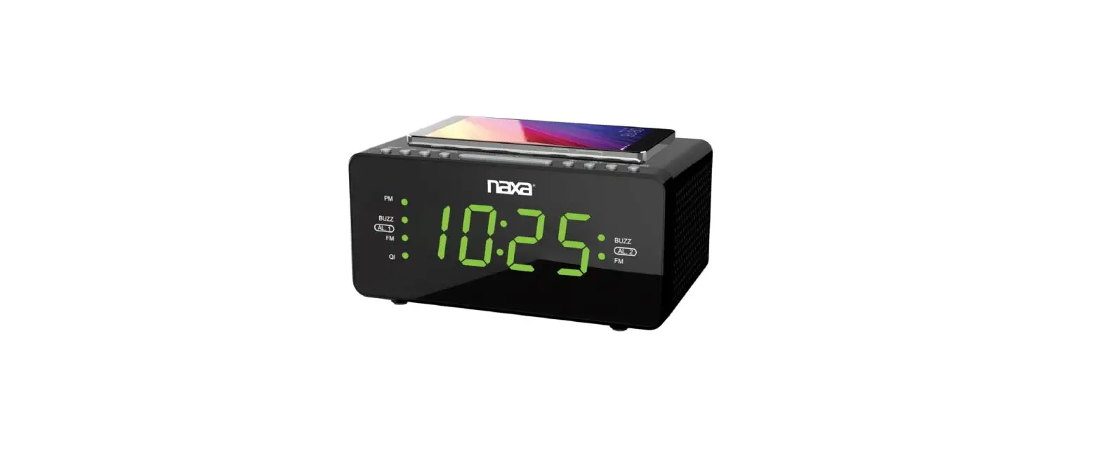 Naxa Nrc-191 Qi Wireless Dual Alarm Clock Instruction Manual Naxa Nrc-191 Qi Wireless Dual Alarm Clock Instruction Manual