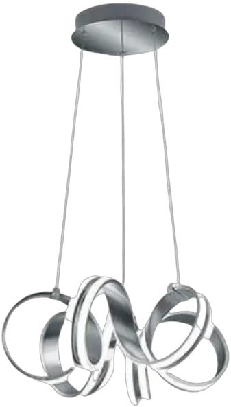 TRIO 325010105 LED Pendant Light Brushed Metal