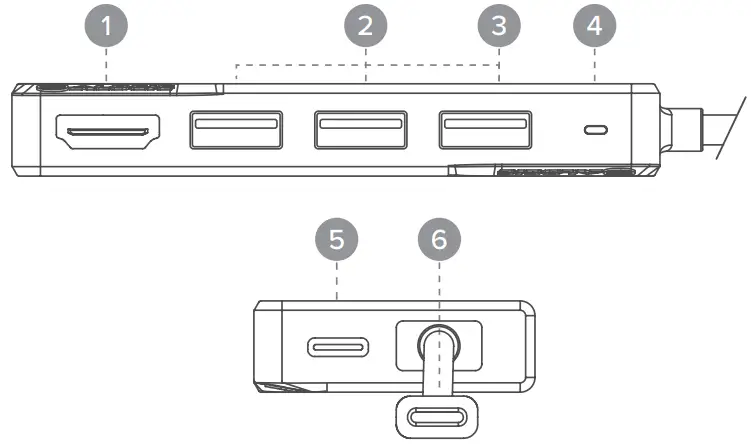 ALOGIC UCFUHD SGR USB C Fusion CORE 5 In 1 Hub -