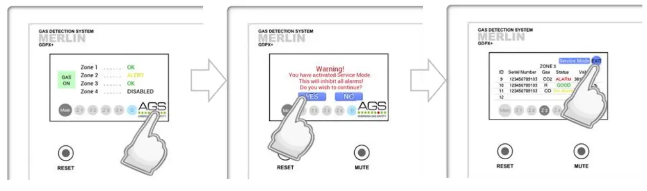 TFT CAGS MERLIN GDPX Addressable Safe Area Gas Detecotrontroller - Activate Controller Service