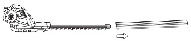 HAWKSMOOR 86566 18V Cordless Pole Hedge Trimmer - hedge trimmer