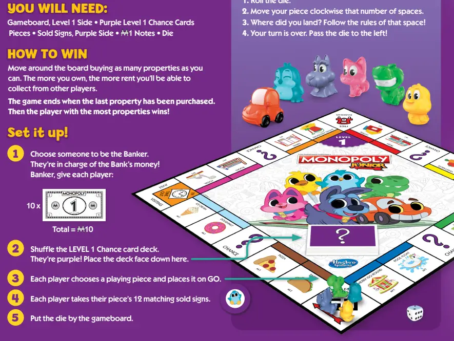 Monopoly-F8562-Junior-Board-Game-2-Sided-Gameboard-fig 2