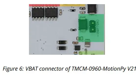 TRINAMIC TMCM-0960-MOtionPy V21 Board - VBAT connector