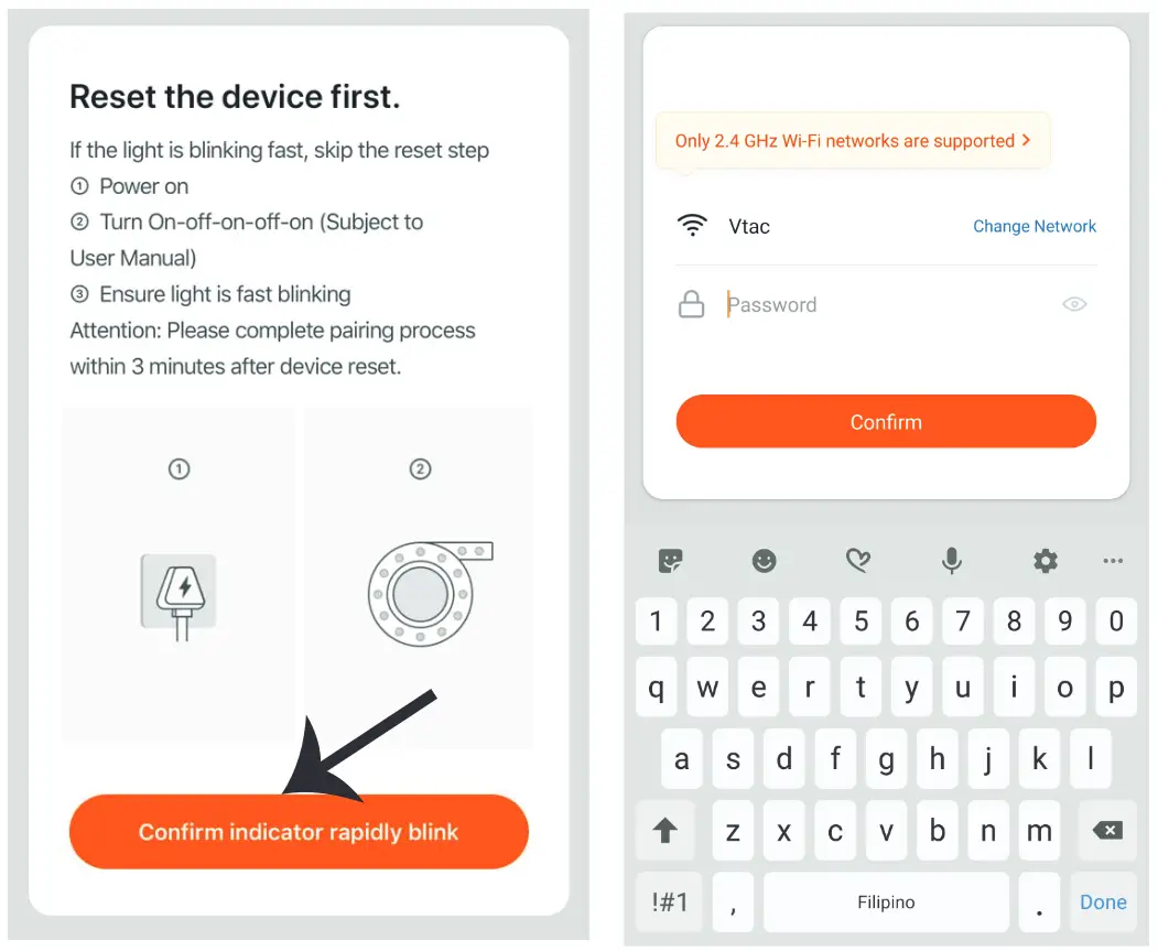 V-TAC VT-2427 LED Controller - password
