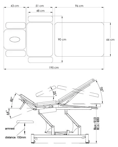 COiNFYCARE EL032 Electric Treatment Table User Manual - EL05AR